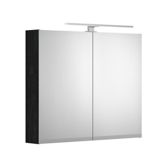 Gustavsberg Artic Spegelskåp 80 cm, integrerat eluttag Svart