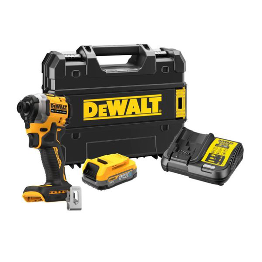 Dewalt DCF850E1T-QW Slagskruvdragare med 1 st 1,7 Ah batteri, laddare