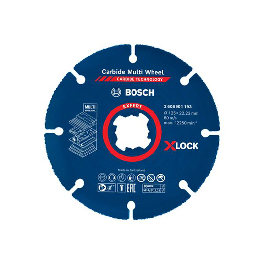 Bosch Expert Carbide Multi Wheel X-LOCK Kapskiva 125 mm, 10-pack