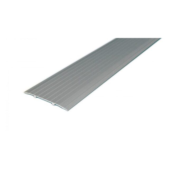 TRÖSKEL 100MM RÄFFLAD SILVER 100CM LIMMONTERING | Beijerbygg Byggmaterial