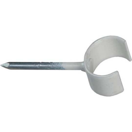 Schneider Electric TKK 8-12 V Spikklammer 8-12 mm, vit, 100-pack Spiklängd 25 mm (skruvspik)