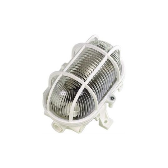 Gelia 110010200 Gallerarmatur oval, 60W, IP44 Vit