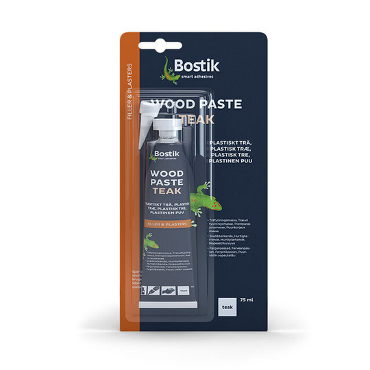 PLASTISKT TRÄ TEAK 75ML BOSTIK SNABBTORK (12) | Beijerbygg Byggmaterial