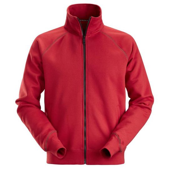 Snickers 2886 AllroundWork Sweatshirtjacka röd XS