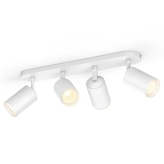 Philips Hue Fugato Spotlight vit, 4 x 5.7W LED