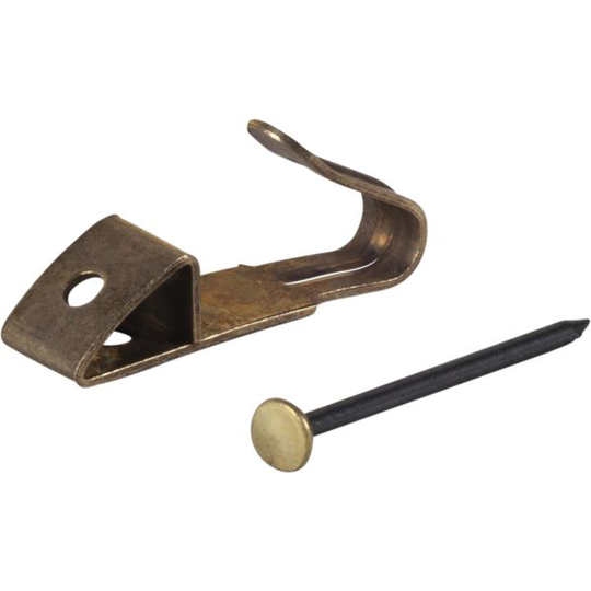 ESSVE 513502 Mässingkrok mässing, inklusive spik 60-pack