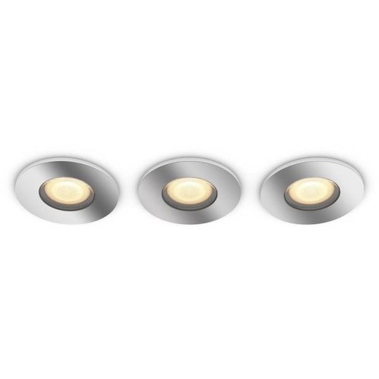 Philips Hue White Ambiance Adore Downlight med dimmer, krom, 3-pack
