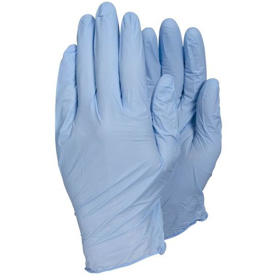 Tegera 84301 Engångshandske Blå nitril, Opudrad Strl 10, 200-pack