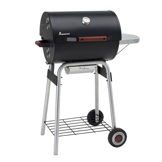LANDMANN Black Taurus 440 Kolgrill 44x36 cm