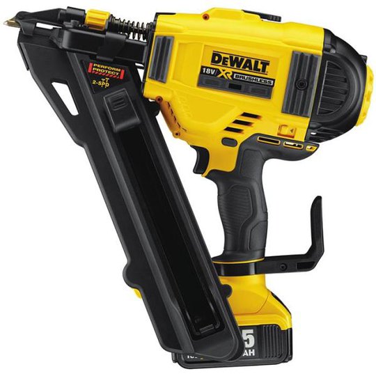 Dewalt DCN693P2 Ankarspikpistol med 5,0Ah batterier och laddare