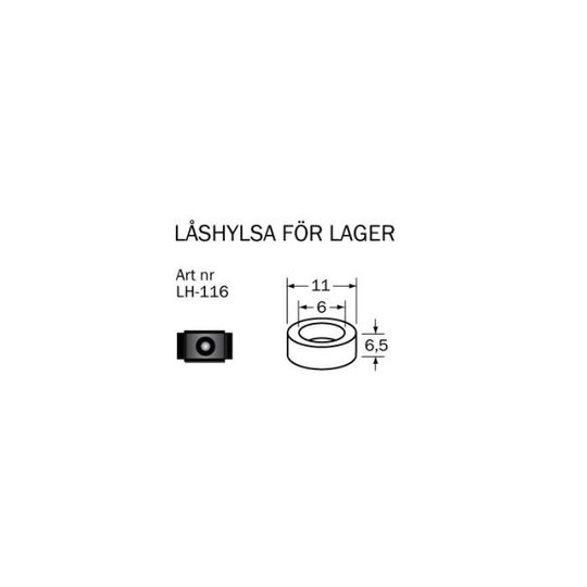 Cobolt LH-116 Låshylsa 11 x 6 x 5,5 mm