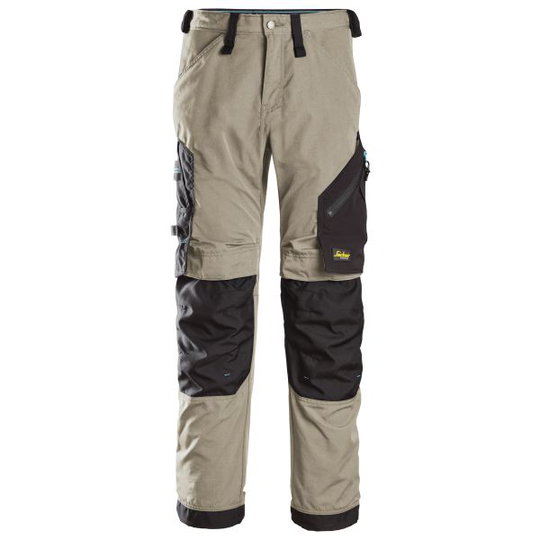 Snickers 6310 LiteWork Arbetsbyxa khaki/svart, med stretch 40