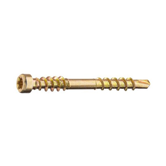 Grabber LTX35CH200 Listskruv med bits, gulkrom 3,3 x 35 mm, 200-pack