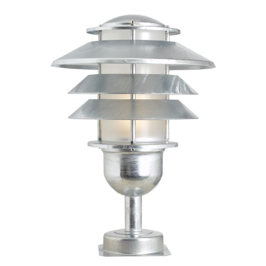 Westal Alefors Fotlykta 330 x 260 mm, blästrad Silver