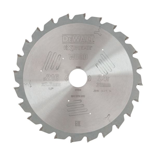 Dewalt DT4310-QZ Sågklinga 216 x 30 mm, 24T