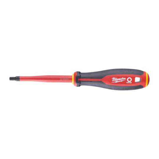 Milwaukee Tri-Lobe VDE Skruvmejsel 3-sidigt antirullhandtag T30 x 100 mm