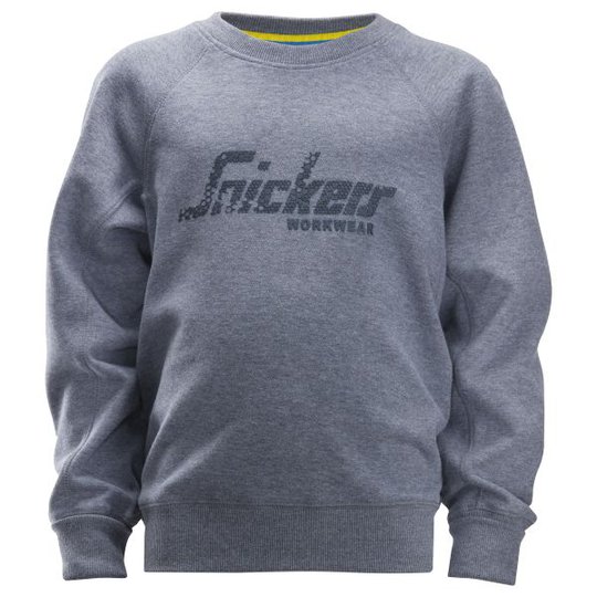 Snickers 7509 Sweatshirt junior, grå/blå 98/104