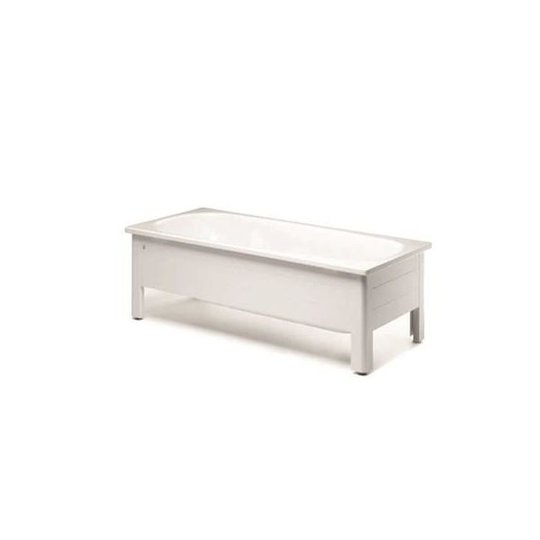 Gustavsberg GB21701 Helfrontsstativ vit, med front och gavel 1300 mm