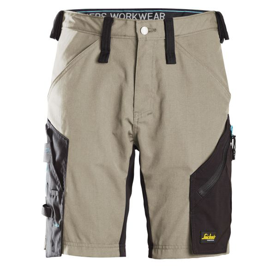 Snickers 6112 LiteWork Shorts khaki/svart 44