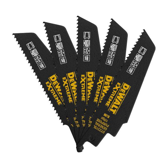 Dewalt DT2315L-QZ Tigersågblad 10 TPI, 5-pack