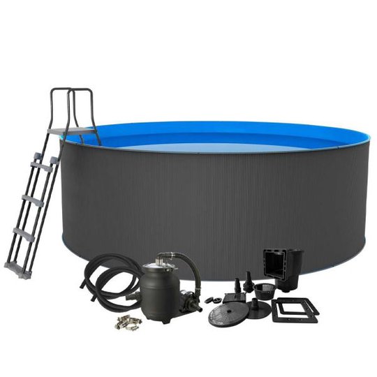 Swim & Fun Santorini Poolpaket Ø3,6 x 1,2 m, 10 800 L