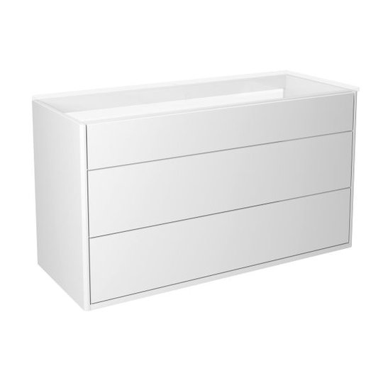 Gustavsberg Graphic Kommod 100 cm, utan tvättställ Vit