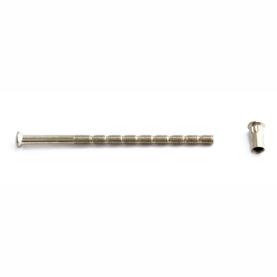 SKRUV MED HYLSMUTTER M5 4-90-8 90MM NICKEL