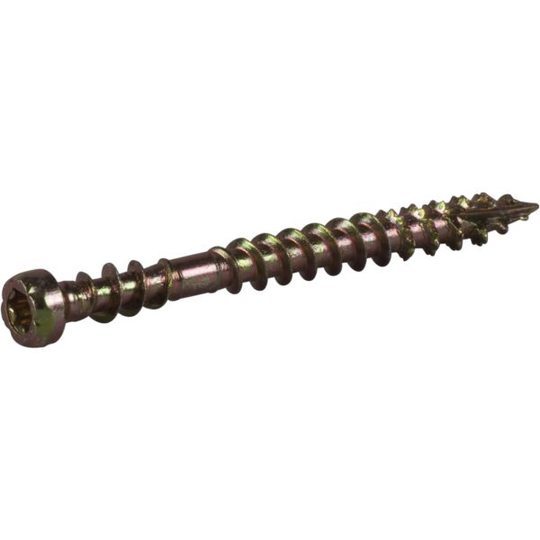 ESSVE 457145 Listskruv 3,9 mm Ø, gulkrom, TX10 42 mm, 100-pack