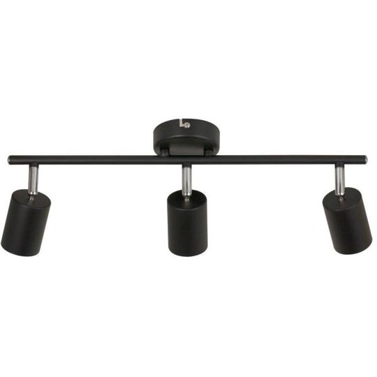 Nordlux EXPLORER 74830003 Takarmatur med 3 spotlights, IP20, GU10 Svart