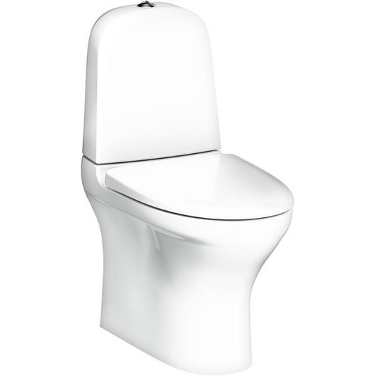 Gustavsberg Estetic 8300 Toalettstol med hård sits, vit