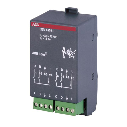 ABB 2CDG110005R0011 Binäringångsmodul 4-kanaler KNX 10-230 V, AC