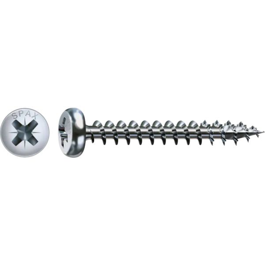 SPAX 0231010400125 Träskruv 4 mm TKX, FZB, ETA-12/0114 4,0 x 12 mm, 1000-pack