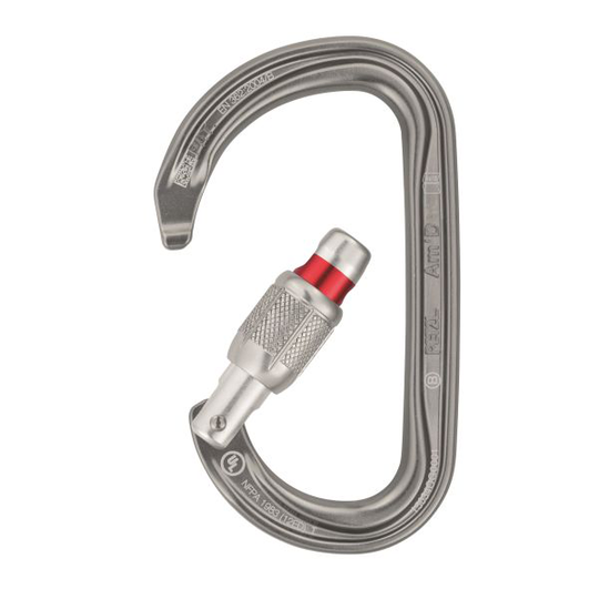 Petzl M34A SL Karbin D-formad, skruvkarbin