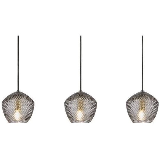 Nordlux ORBIFORM Pendelarmatur 3-pendel, rökfärgad