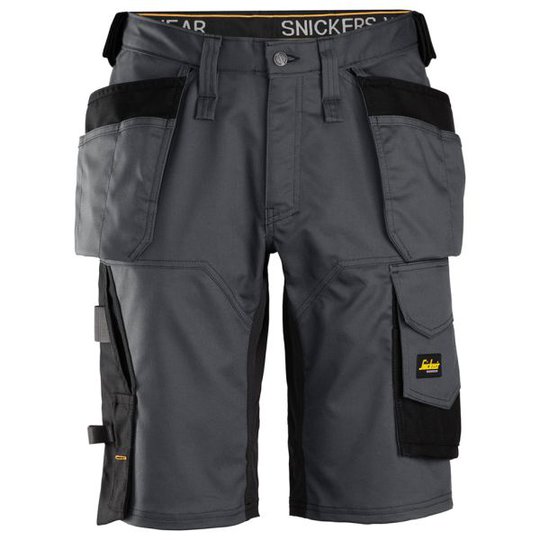 Snickers 6151 AllroundWork Shorts stålgrå/svart 44