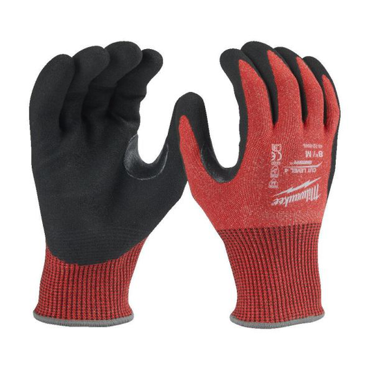 Milwaukee 4932479912 Skärskyddshandske nitrildoppade, CL4/D M/8