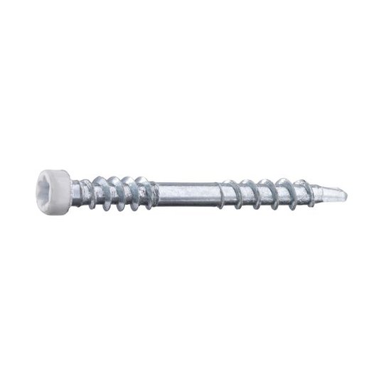 Grabber LTX35VITC Listskruv med bits 3,3 x 35 mm, 100-pack Vit