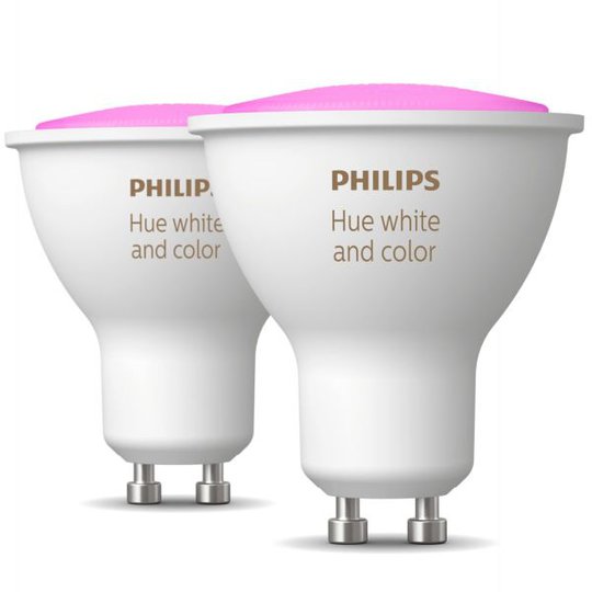 Philips Hue White and Color Ambiance LED-lampa 5.7W, GU10, 2-pack
