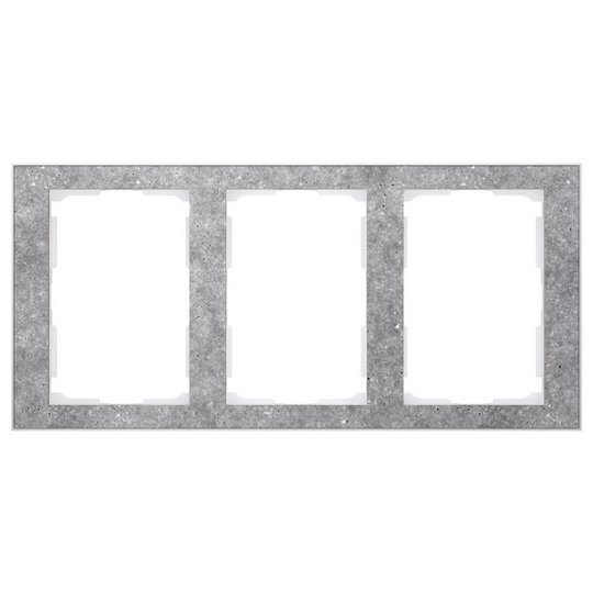 Elko EKO06082 Kombinationsram betong/vit, 1½-fack 3x 1½-fack