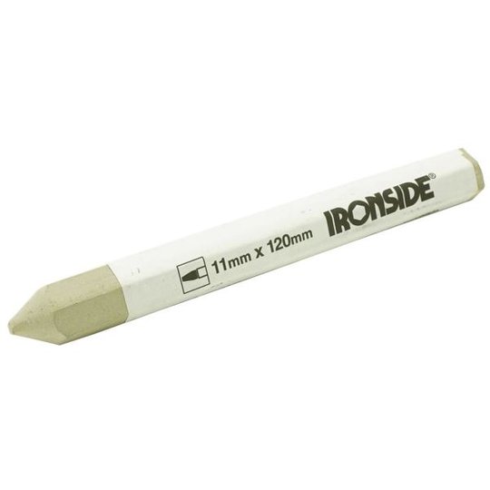 Ironside 100753 Färgkrita 11x120 mm, sexkantig, 12-pack Vit