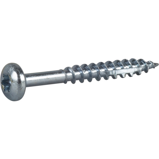 TRÄSKRUV ESSDRIVE KULLRIG SKALLE FZB 4X35MM | Beijerbygg Byggmaterial