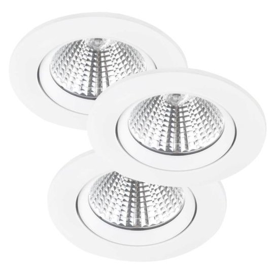 Nordlux FREMONT 47580101 Spotlight LED, 3-pack, för inbyggnad, IP23 Vit