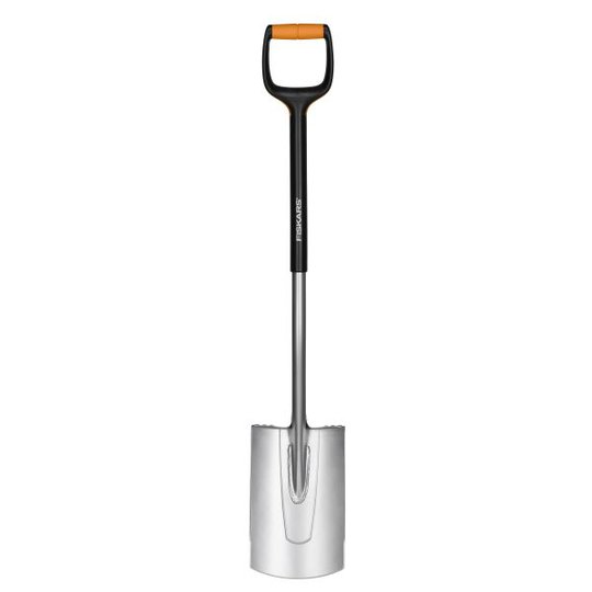 Fiskars Xact Kantspade halvrundad, stål/fibercomp M