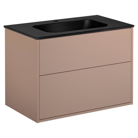 Gustavsberg Artic Kommod peach, 80 cm, med tvättställ