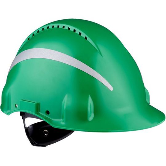 3M G3000 Skyddshjälm med reflexer Grön