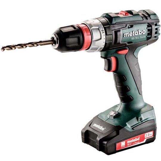 Metabo BS 18 L Quick Borrskruvdragare med 13mm chuck