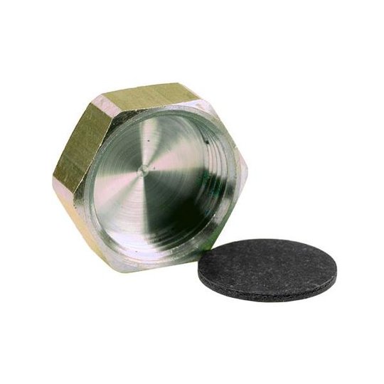 Ezze 3006105012 Lock metall med packning, inv gänga G10, mässing