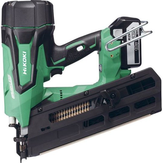 HiKOKI NR1890DBRL Spikverktyg med 5,0Ah batterier och laddare
