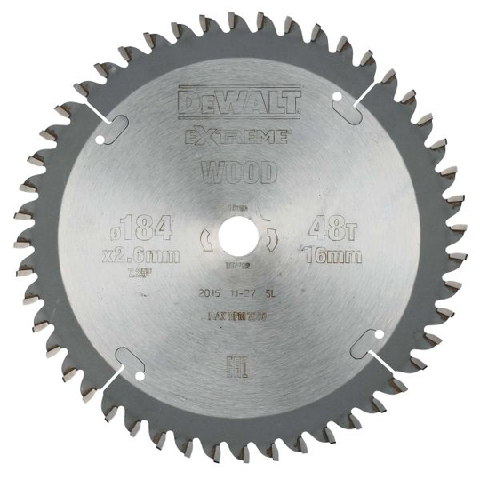 Dewalt DT4092-QZ Sågklinga 184 x 16 mm, 48T