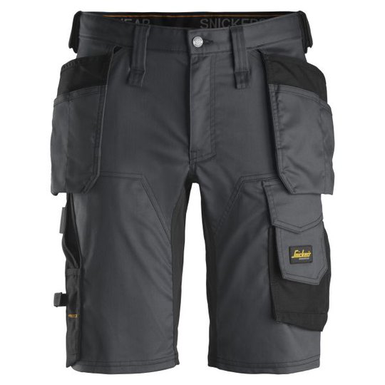 Snickers 6141 AllroundWork Arbetsshorts grå/svart 44